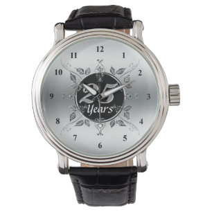 25. Silver Wedding Jubiläum 25 Jahre Elegant Armbanduhr