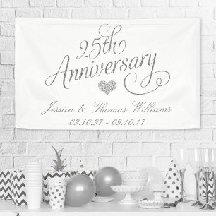 25. Silver Wedding Jubiläum Banner