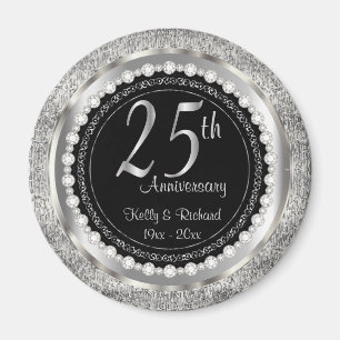 25. Silver Wedding Jubiläum Magnet