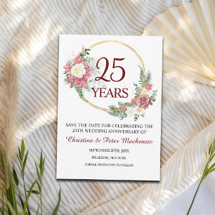25. Silver Wedding Jubiläum Save The Date