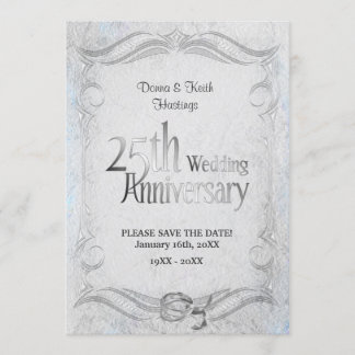 25. Stilvolles Silver-Jubiläum Save The Date