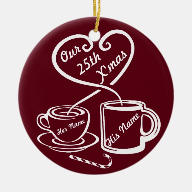 25. Weihnachten Keramikornament (Vorne)