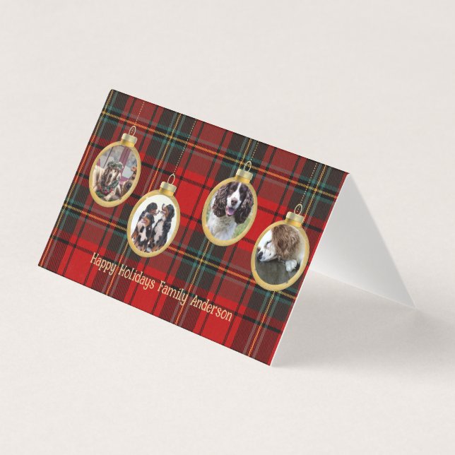 25 x Weihnachts-Foto Baubles Merry Sessing Hope (Vorderseite)