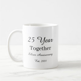 25 Year Anniversary Mug-Silver Wedding Anniversary Kaffeetasse