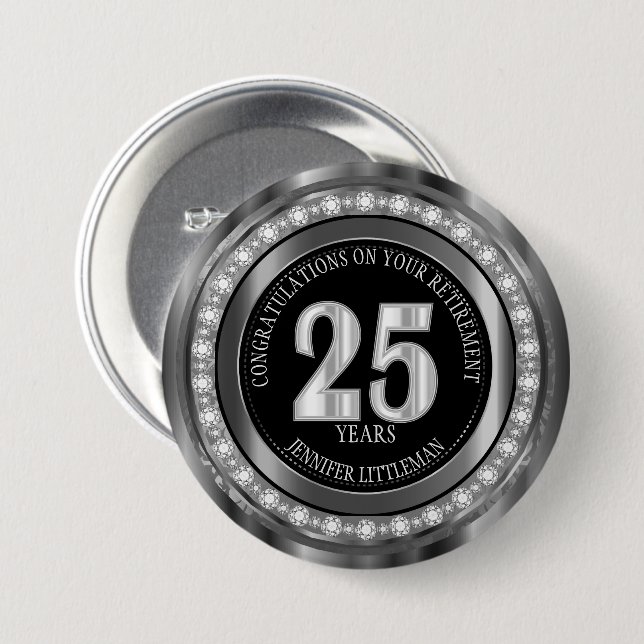 25 Years Customize it Button (Vorne & Hinten)