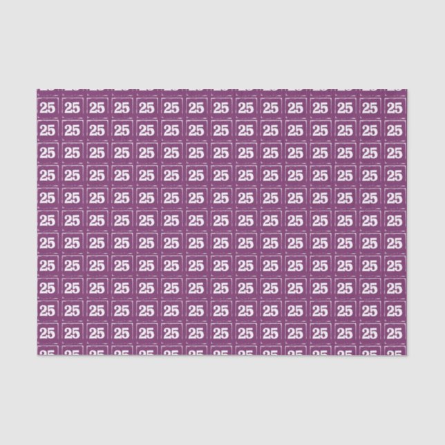 25 zum Lila Gewebepapier Seidenpapier (Vorderseite)