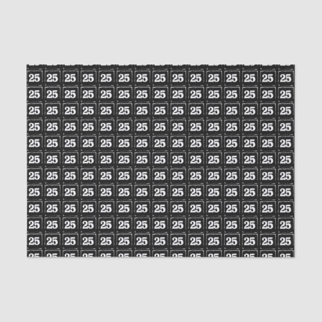 25 zum Schwarzteppichpapier Seidenpapier (Vorderseite)
