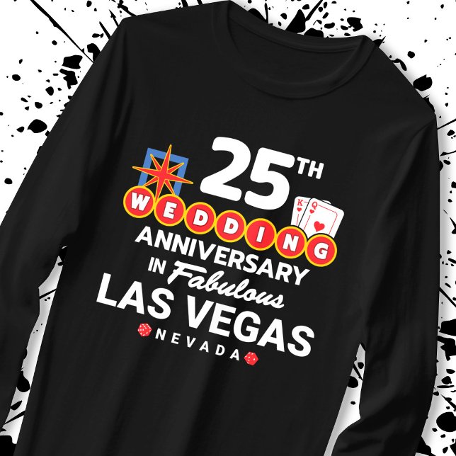25th Wedding Anniversary Las Vegas Trip T-Shirt (Von Creator hochgeladen)