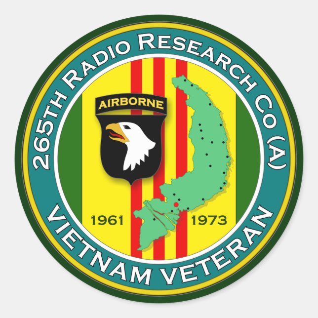 265. RRC - ASA Vietnam Runder Aufkleber (Vorderseite)