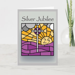 2681 Glückwunsch-25. Jahrestag, Relgious Karte