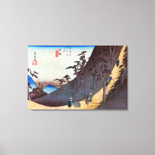 26. 日 宿, 広 重 Nissaka-juku, Hiroshige, Ukiyo-e Leinwanddruck