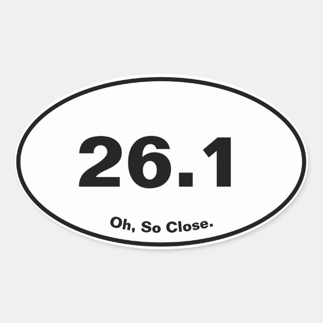 26.1 Funny Marathon Sticker (Vorderseite)