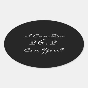 26,2 Der Aufkleber des Marathon-Läufers