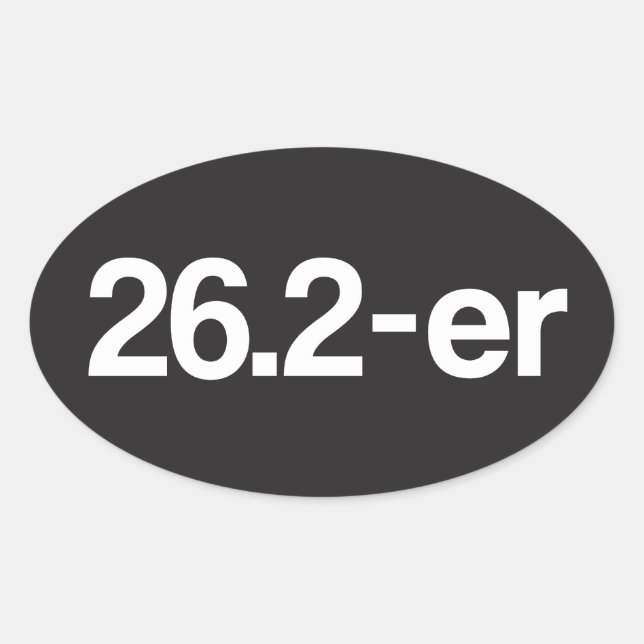 26.2-er oder Marathoner - Marathon Runners Sticker (Vorderseite)