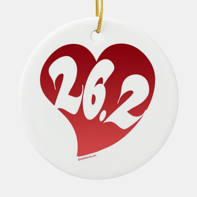 26,2 Herz Keramik Ornament (Vorne)