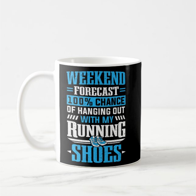 26 2 Marathon, der den Marathonläufer mit Schuhen  Kaffeetasse (Links)