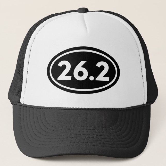 26,2 Marathon-Oval (#GEO1) Truckerkappe (Vorderseite)