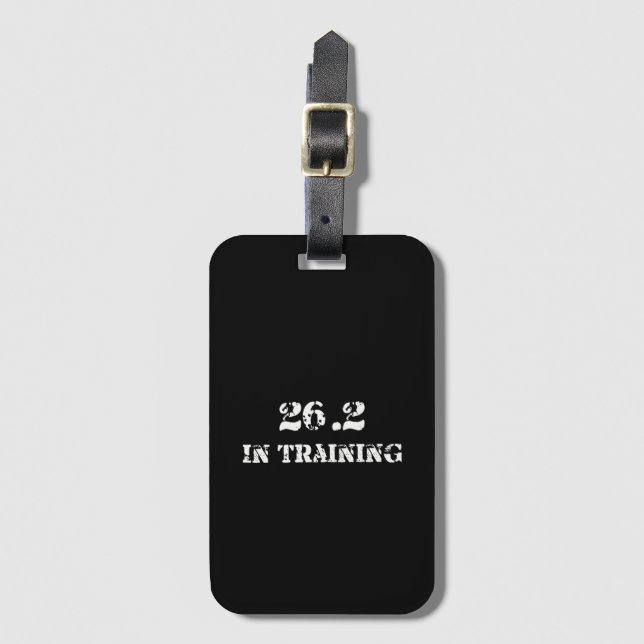 26.2. Marathonläufer im Training Gepäckanhänger (Vorderseite Vertikal)