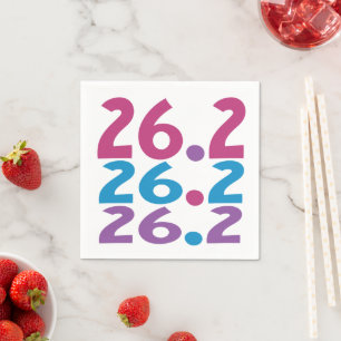26.2 Marathonläufer - Thema des Marathon Runner Serviette