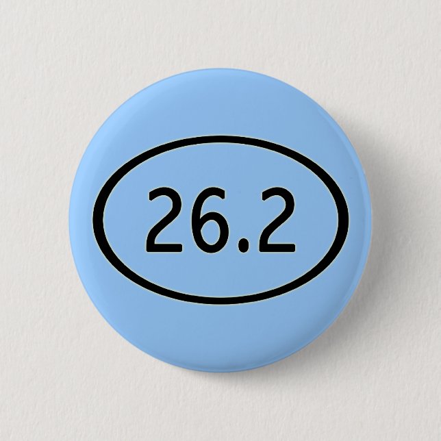26,2 Meilen Knopf- Button (Vorderseite)