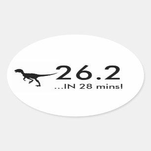 26,2 Raubvogel Ovaler Aufkleber