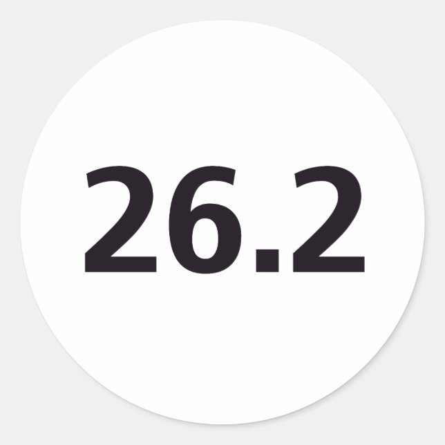 26,2 RUNDER AUFKLEBER (Vorderseite)