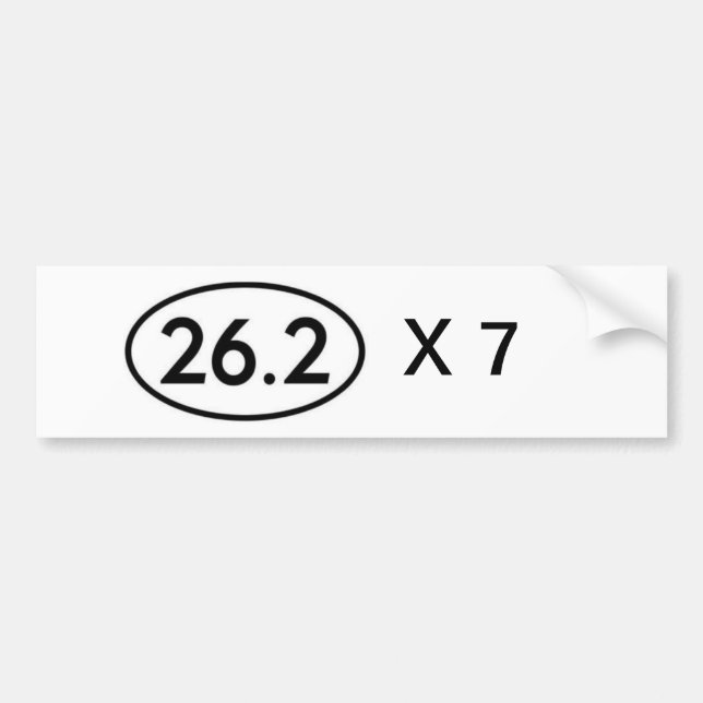 26,2 Serie Marathoner Autoaufkleber (Vorne)