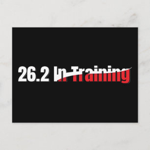 26.2. Training Artistic Marathon Running Postkarte