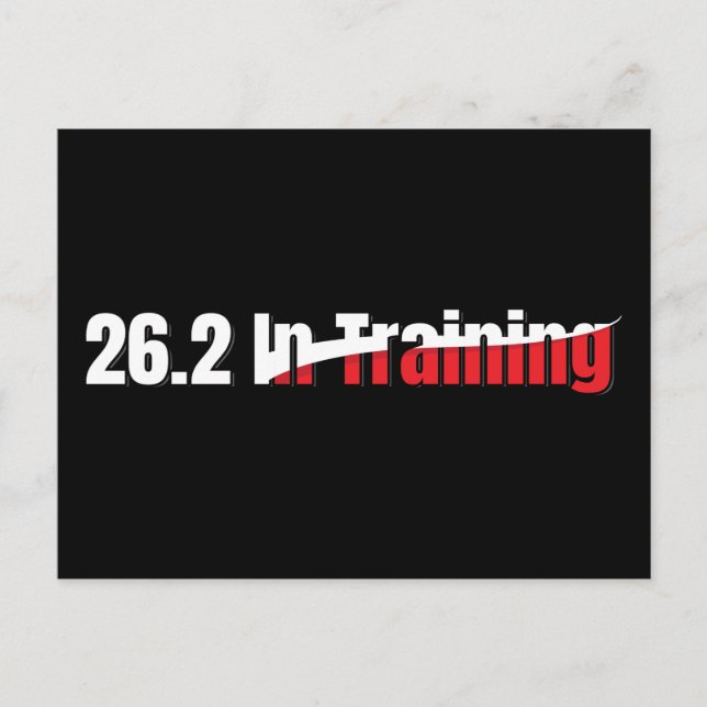 26.2. Training Artistic Marathon Running Postkarte (Vorderseite)