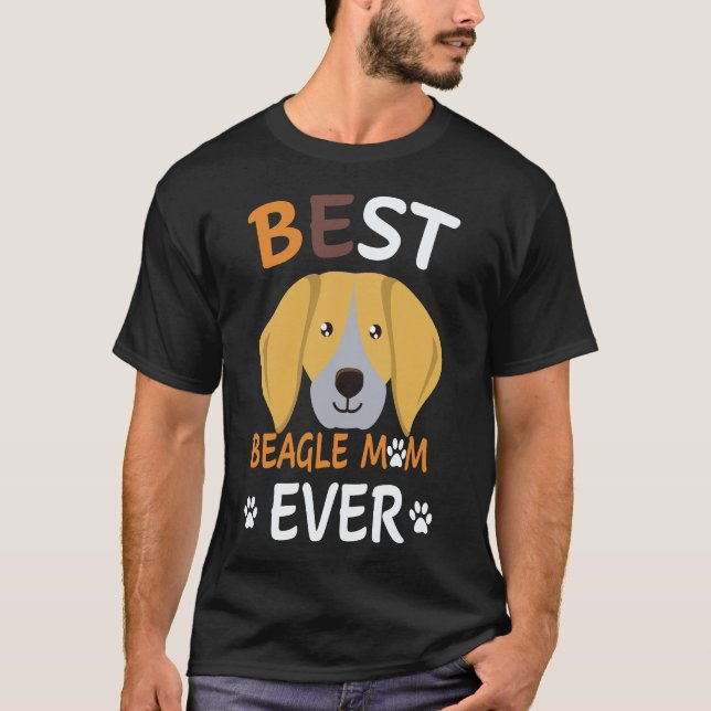 26 Beste Beagle-Mama Ever Beagle T-Shirt (Vorderseite)