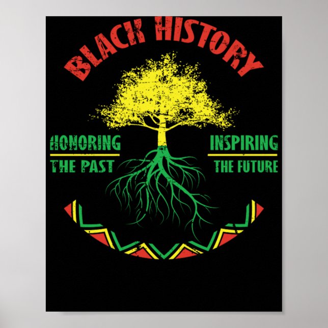 26 Black History Month African Pride Apparel Gesch Poster (Vorne)