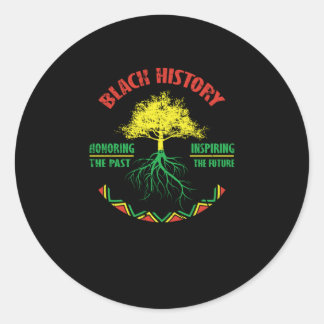 26 Black History Month African Pride Apparel Gift Runder Aufkleber