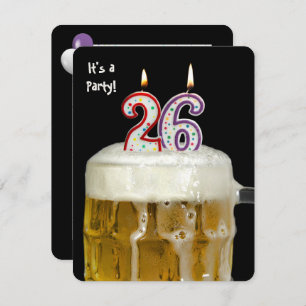 26. Geburtstag Beer Party Einladung