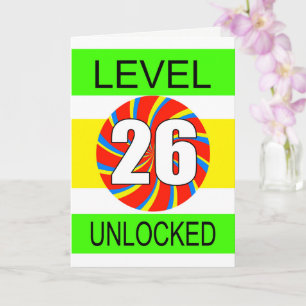 26. Geburtstag Computer Gamer Karte