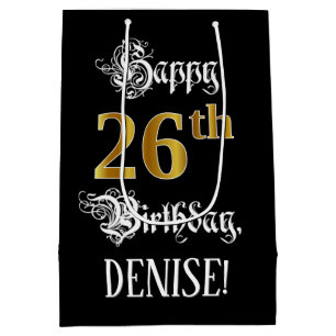 26. Geburtstag ~ Extravagantes Drehbuch; Imitate G Mittlere Geschenktüte