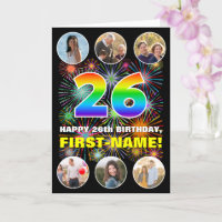 26. Geburtstag: Fun Rainbow #, Individuelle Name &