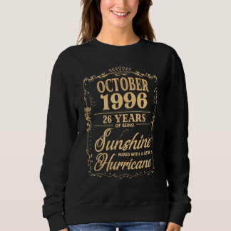 26. Geburtstag für Ihn, der am 1. Oktober Geboren  Sweatshirt