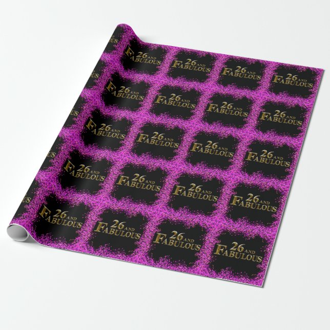 26. Geburtstag  Geschenkpapier (Ungerollt)