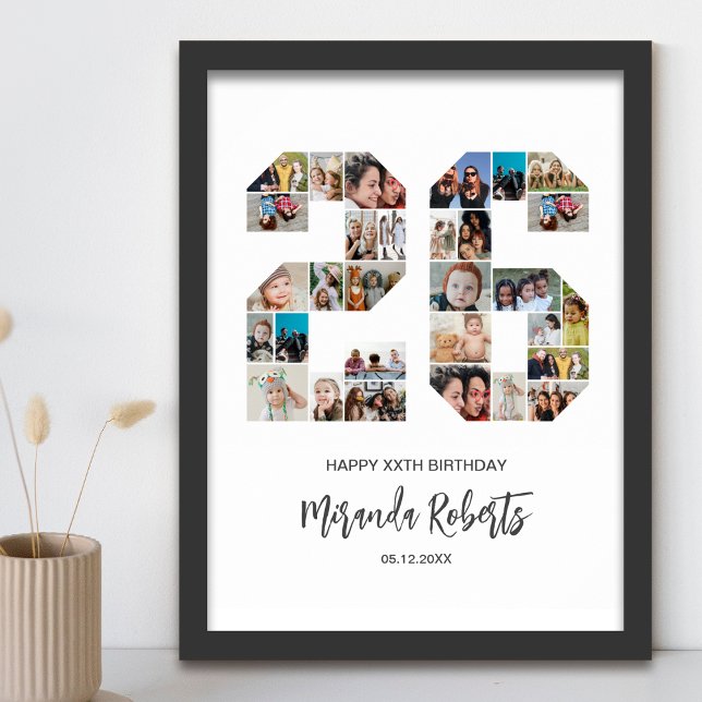 26. Geburtstag Nr. 26 Custom Foto Collage Poster (Von Creator hochgeladen)