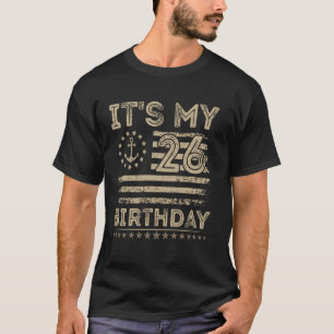 26. Geburtstag Sailor American Nautical Sailing Bd T-Shirt