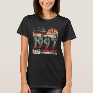 26. Geburtstag September 1997 Vintage Kassette T-Shirt