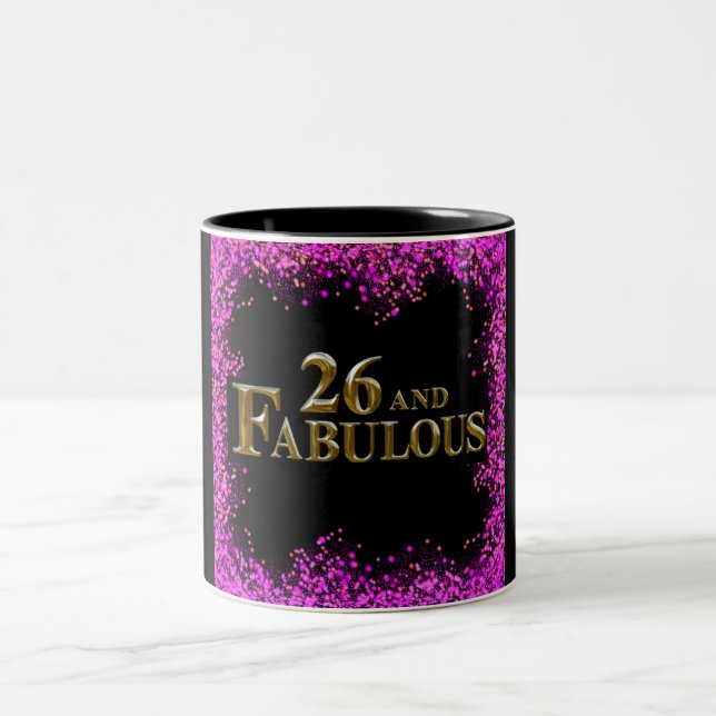 26. Geburtstag Zweifarbige Tasse (Mittel)