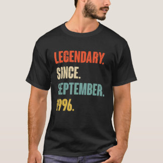 26 Jahre alt 26. Geburtstag Legendär seit Septembe T-Shirt
