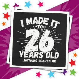 26 Jahre alt Sarcastic Meme Funny 26. Geburtstag Serviette