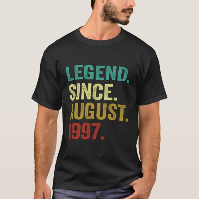 26 Jahre alte Legende seit August 1997 26. Geburts T-Shirt (Vorderseite)