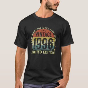 26-jährige Geschenke Vintag 1996 Menschenlegende 2 T-Shirt