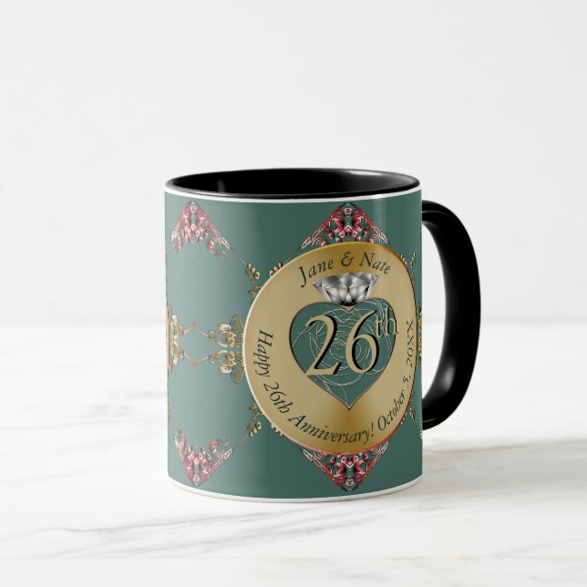 26./Jeglicher Hochzeitstag Tasse (VorderseiteRechts)