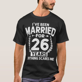 26. Jubiläum war ich Verheiratet 26 Jahre T-Shirt