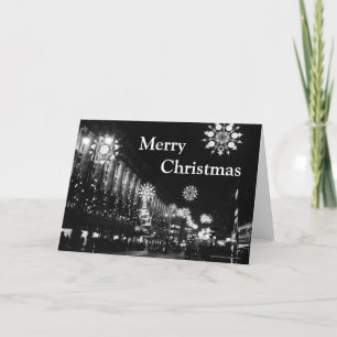 26. November 1960: Weihnachtsbeleuchtung in der St Feiertagskarte