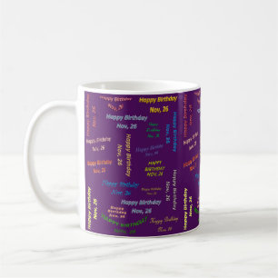 26. November Geburtstags-Tasse Kaffeetasse
